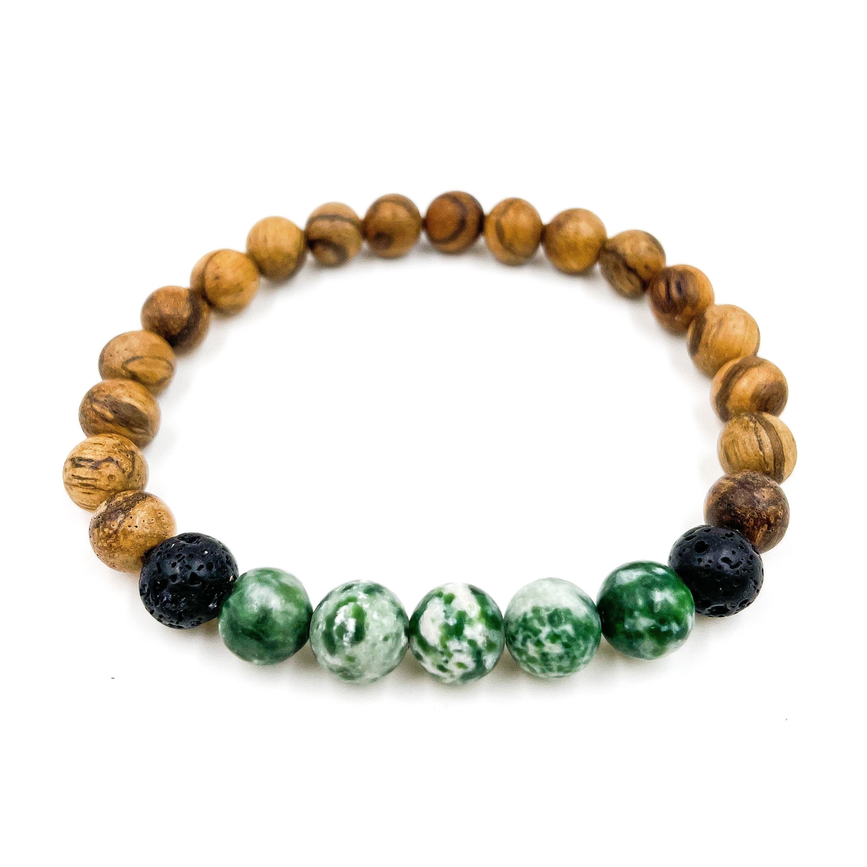 Kingston - Green Tree Agate & Light Sandalwood