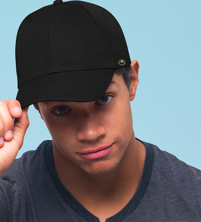 Unisex Baseball Cap with Removable Visor Shield