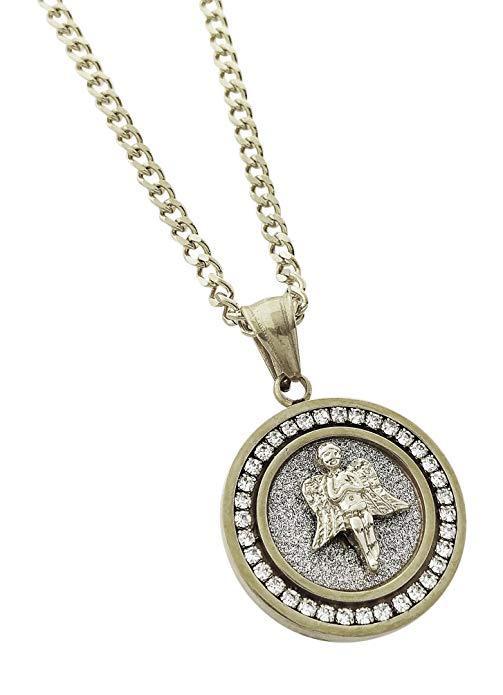 Micro-Pav'e Crystal Pendant Necklace in 14K Gold