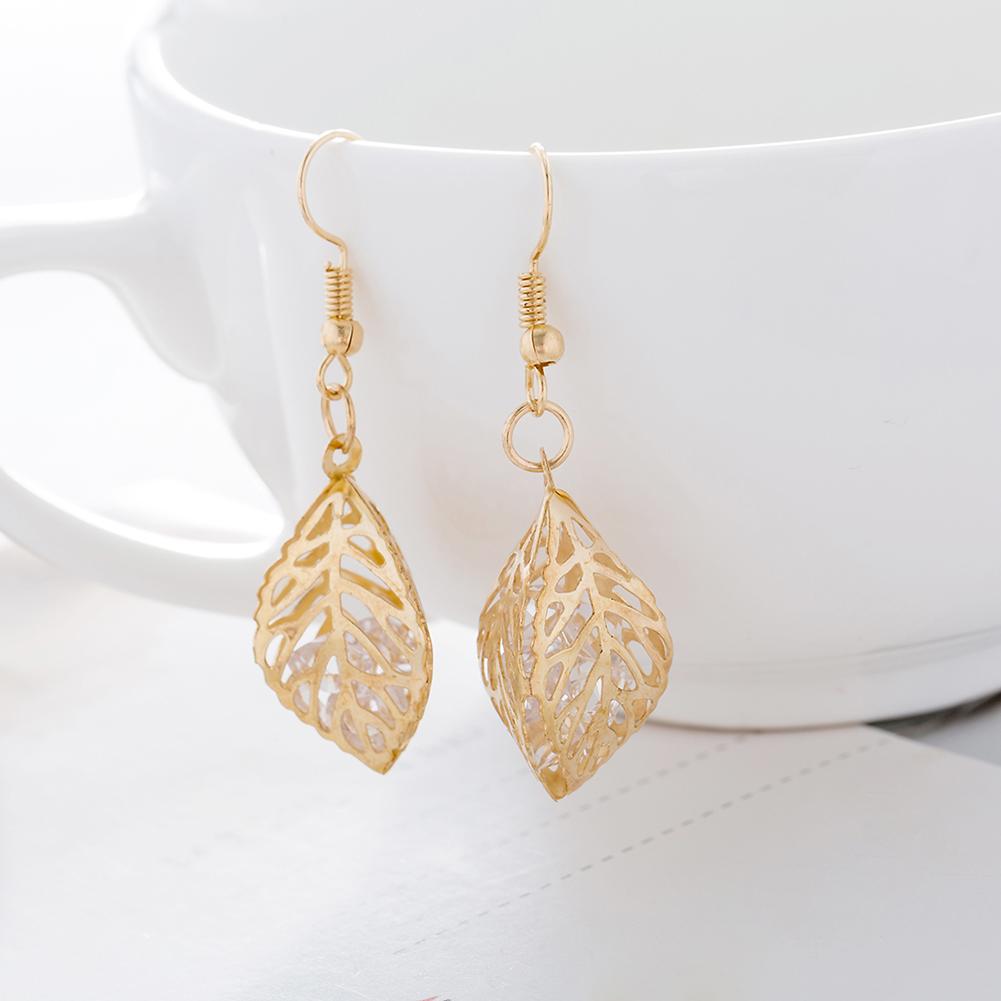 Drop Earring in 18K Gold Plated with  Crystals