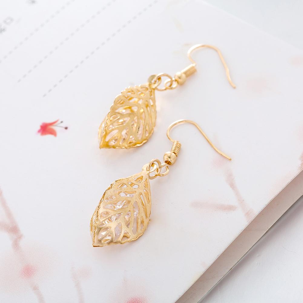 Drop Earring in 18K Gold Plated with  Crystals