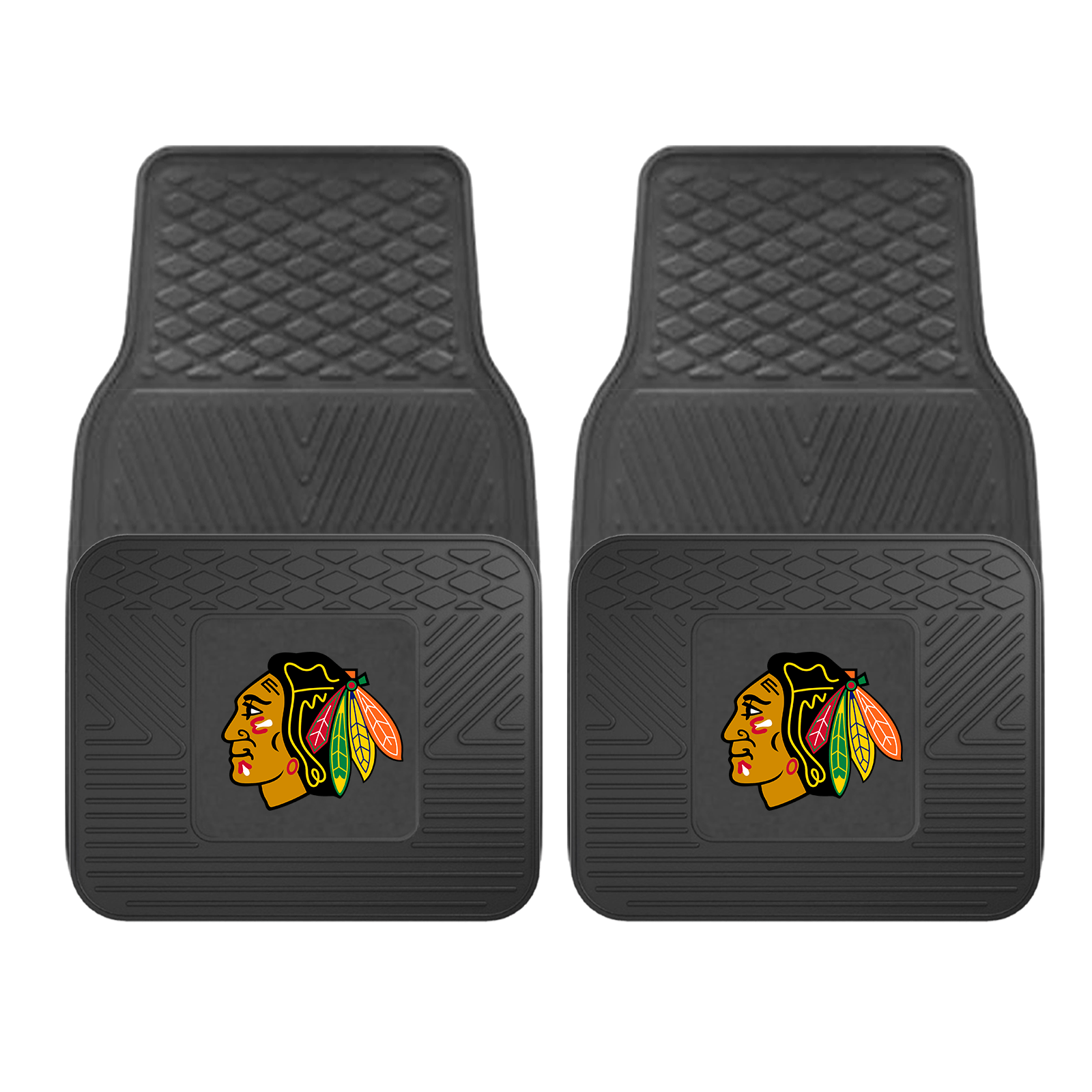 NHL 2-PC VINYL CAR MAT SET | Lime Atalanta