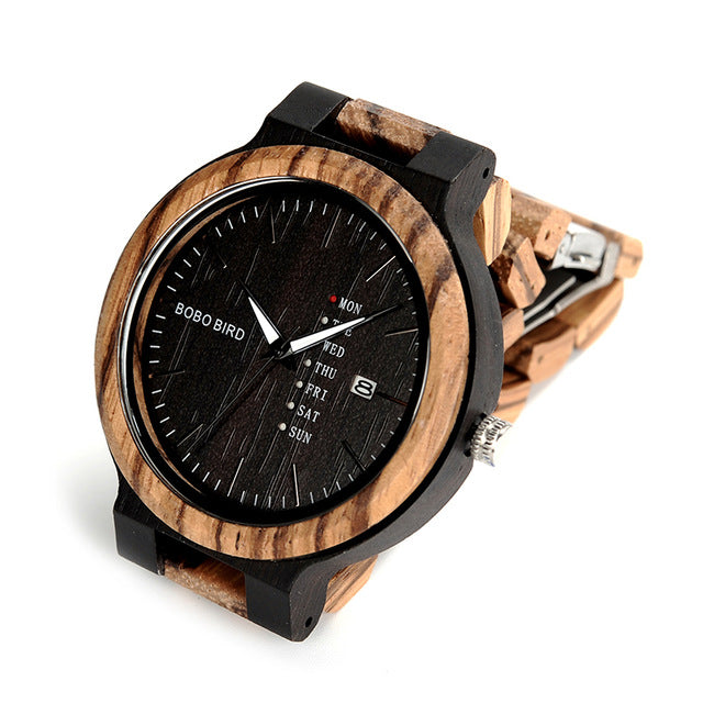 Antique Mens Zebra and Ebony Wood