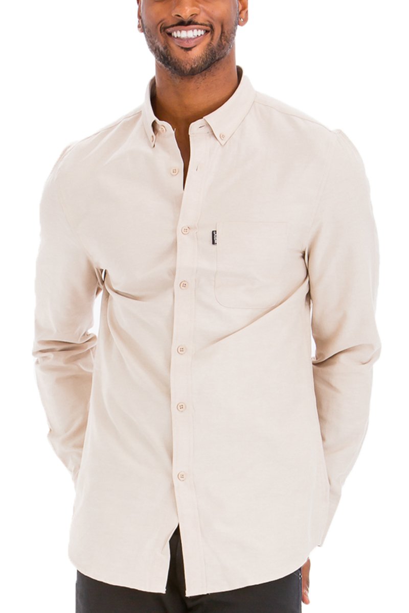 SIGNATURE LONG SLEEVE BUTTON DOWN SHIRT