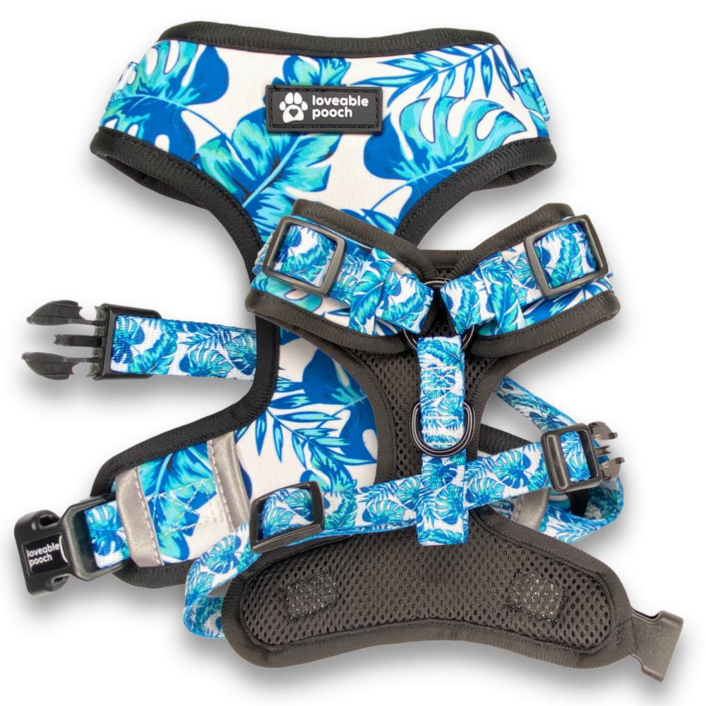 Beach Vibes Dog Harness & Leash Set