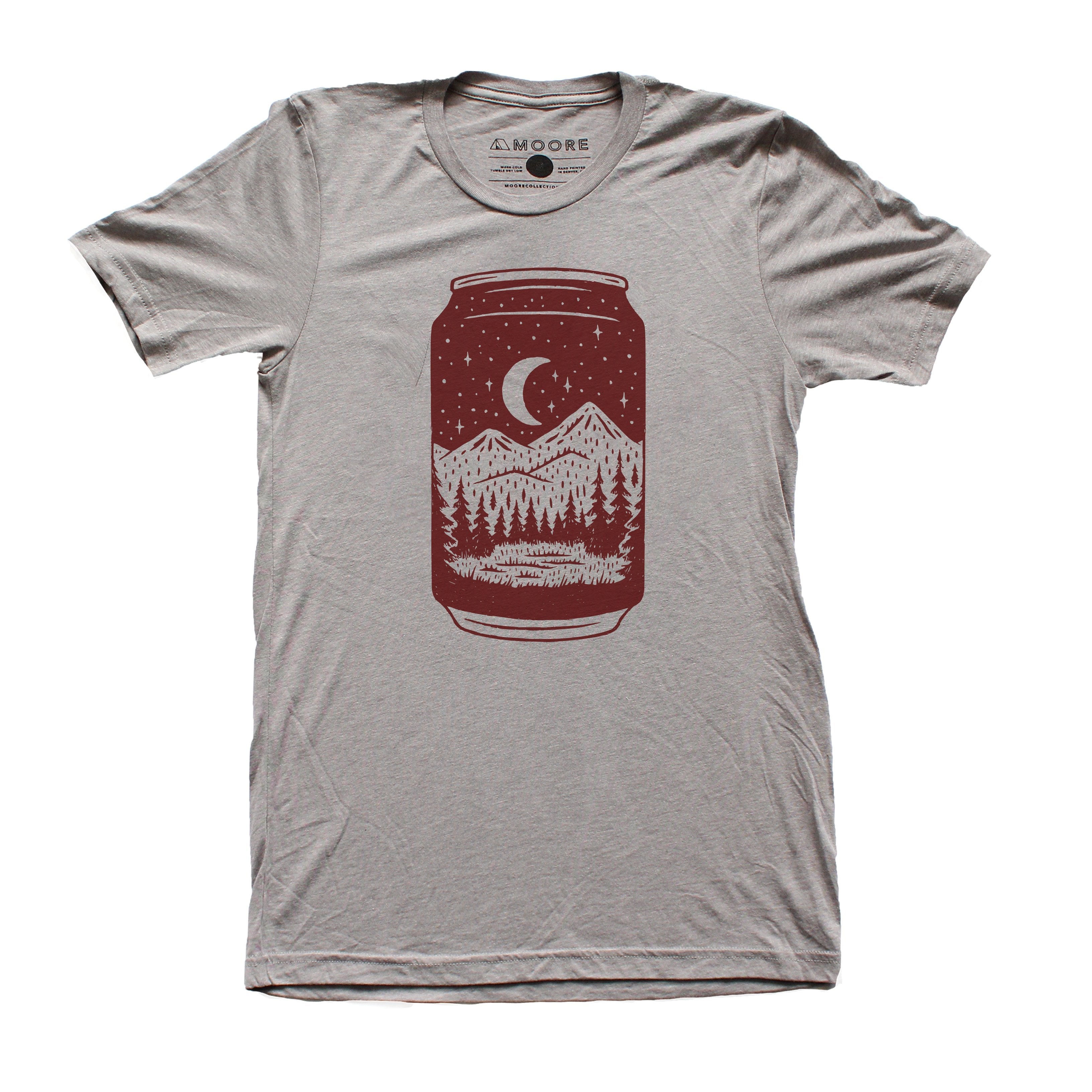 Can Tee-Gray Triblend | Maroon Chaos