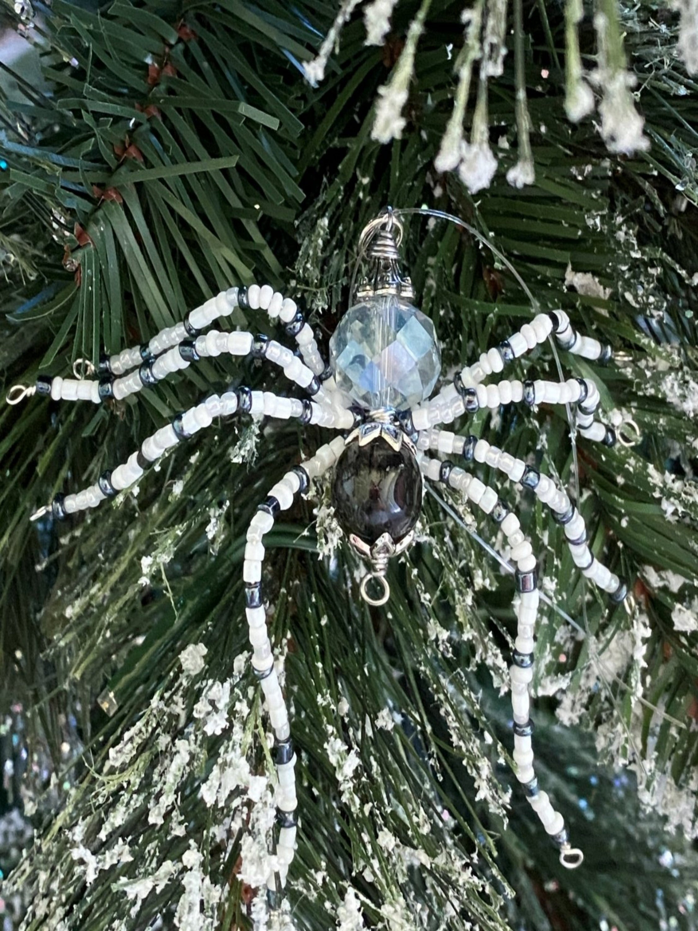 Black and White Christmas Spider