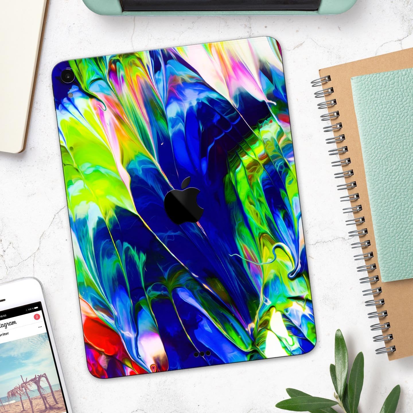Blurred Abstract Flow V6 - Full Body Skin Decal for the Apple iPad Pro
