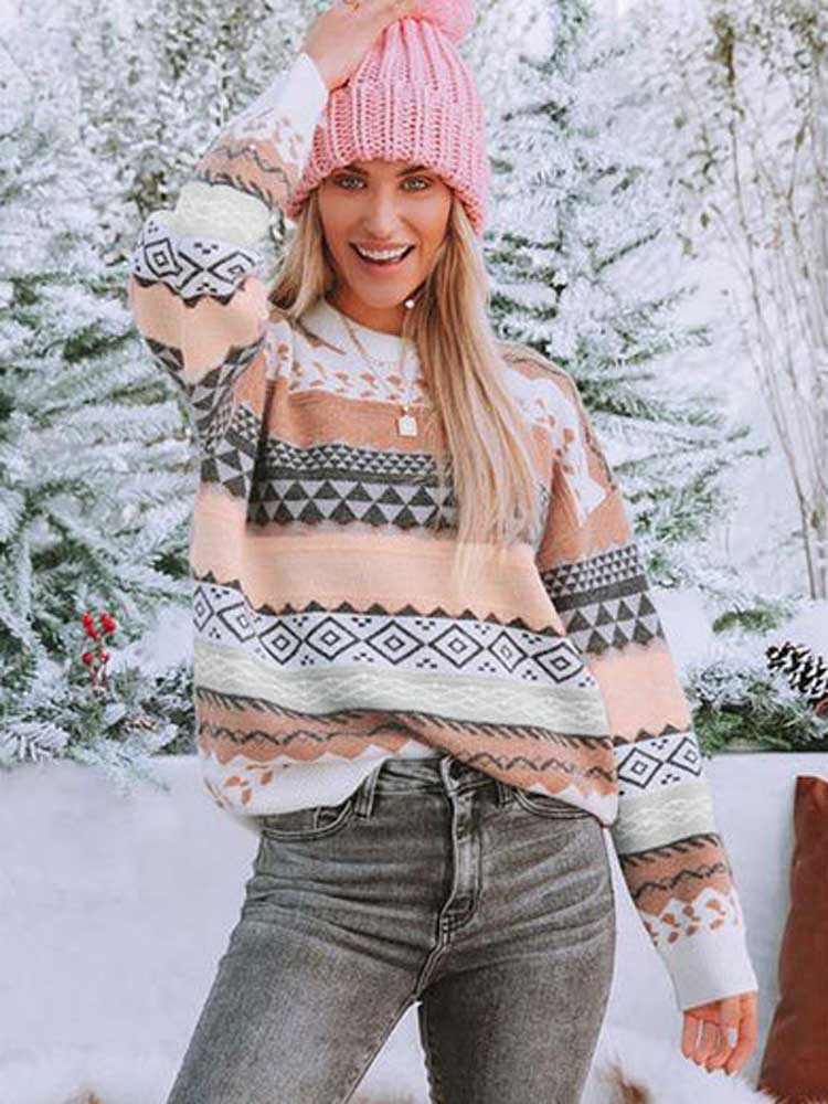 Geometric Knit Sweater