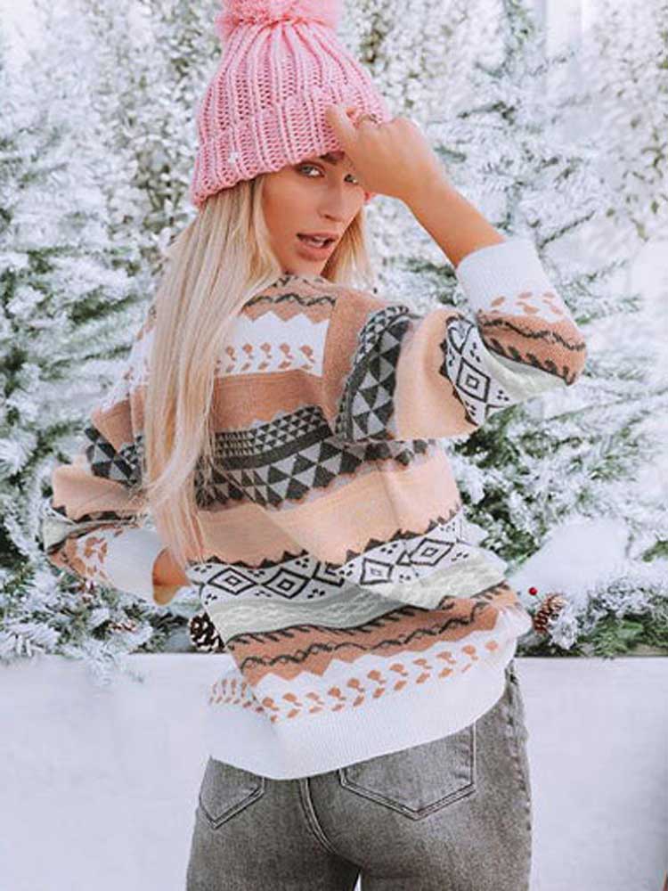 Geometric Knit Sweater