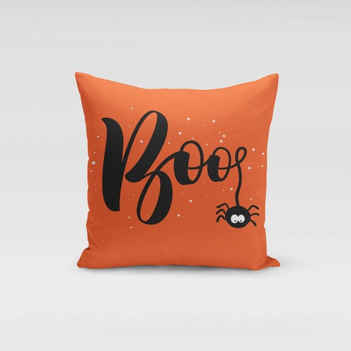 Boo Spider Pillow Cover