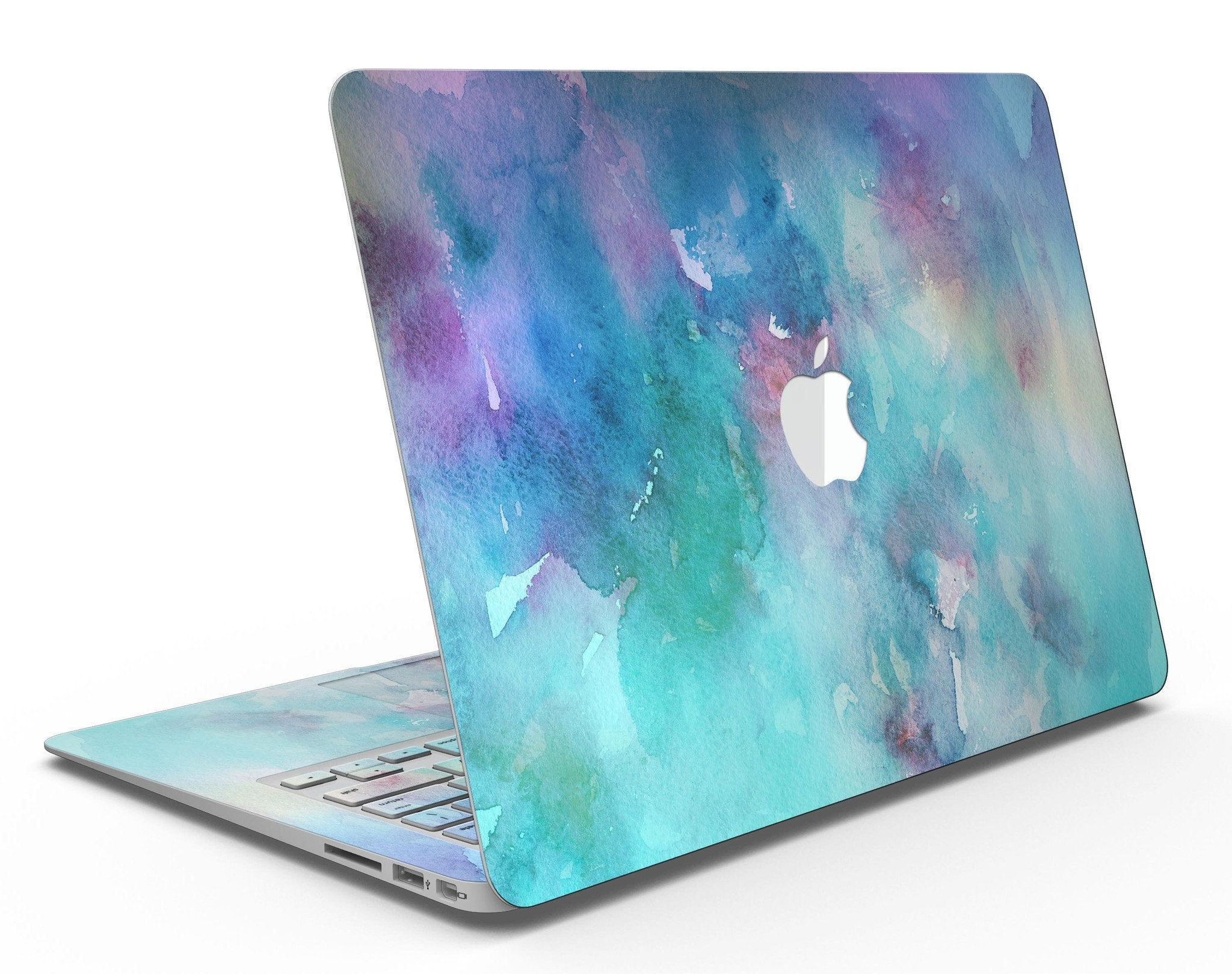 Bright Absorbed Watercolor Texture - MacBook Air Skin Kit | Blue Leto