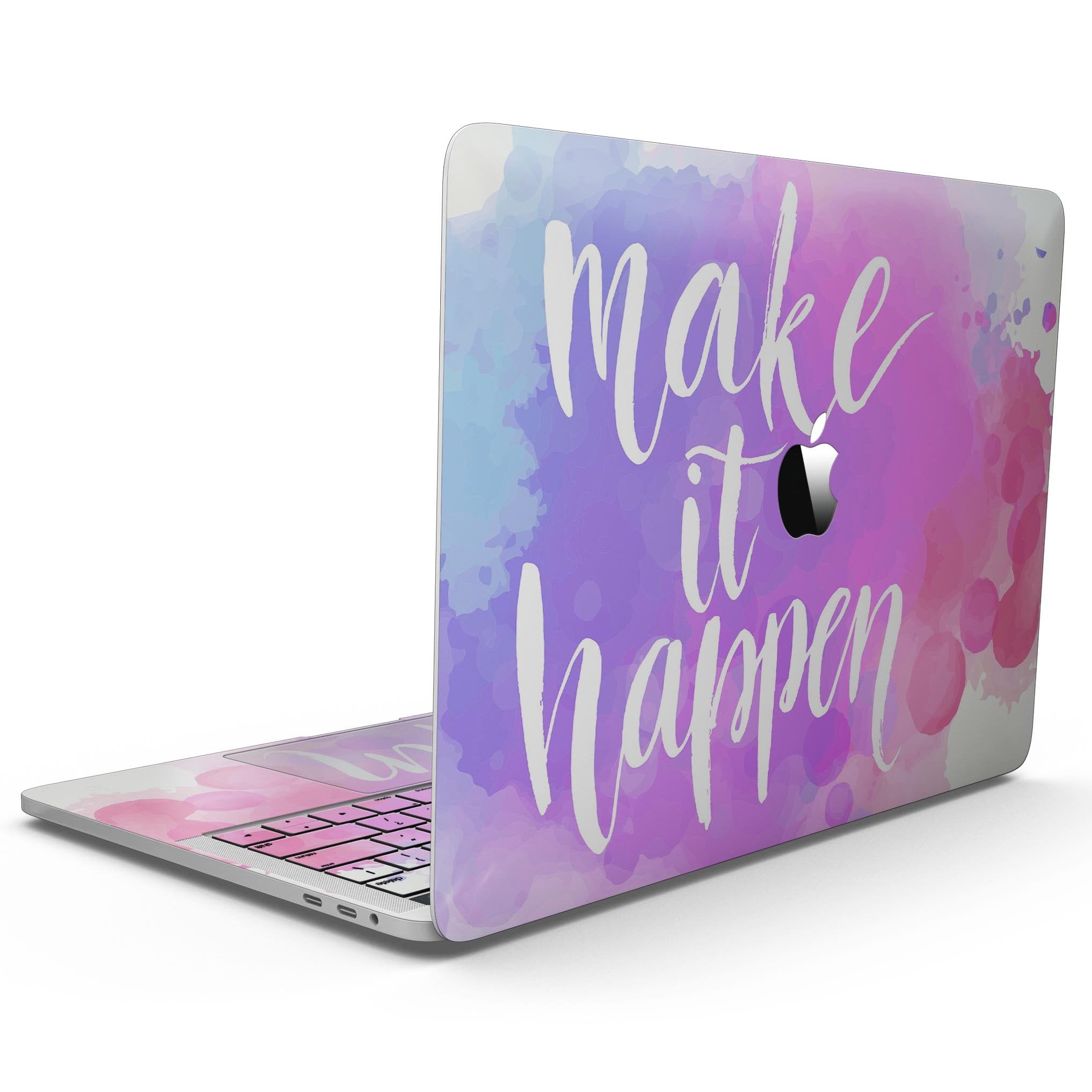 Bright "Make it Happen" - MacBook Pro with Touch Bar Skin Kit | Blue Leto