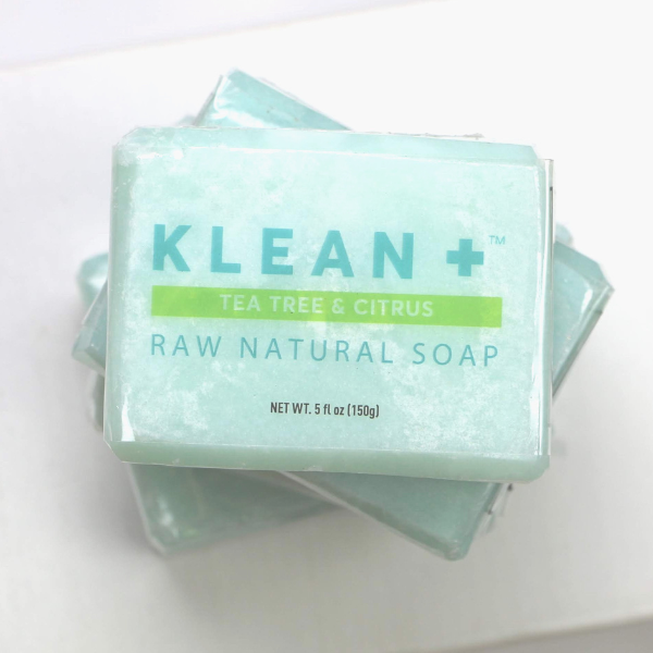 Klean + Raw Natural Soap, Tea Tree & Citrus, 5 oz (150g)