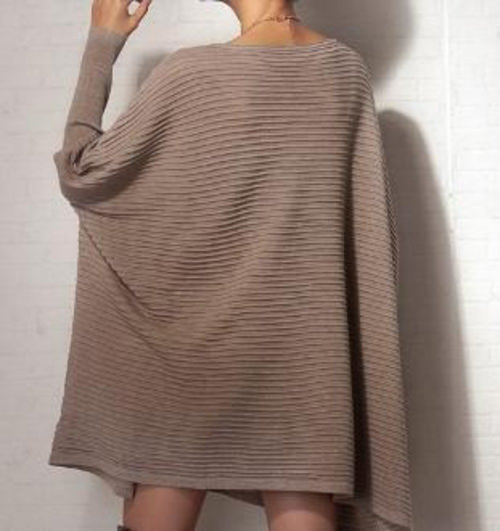 Womens Loose Fit Batwing Sweater