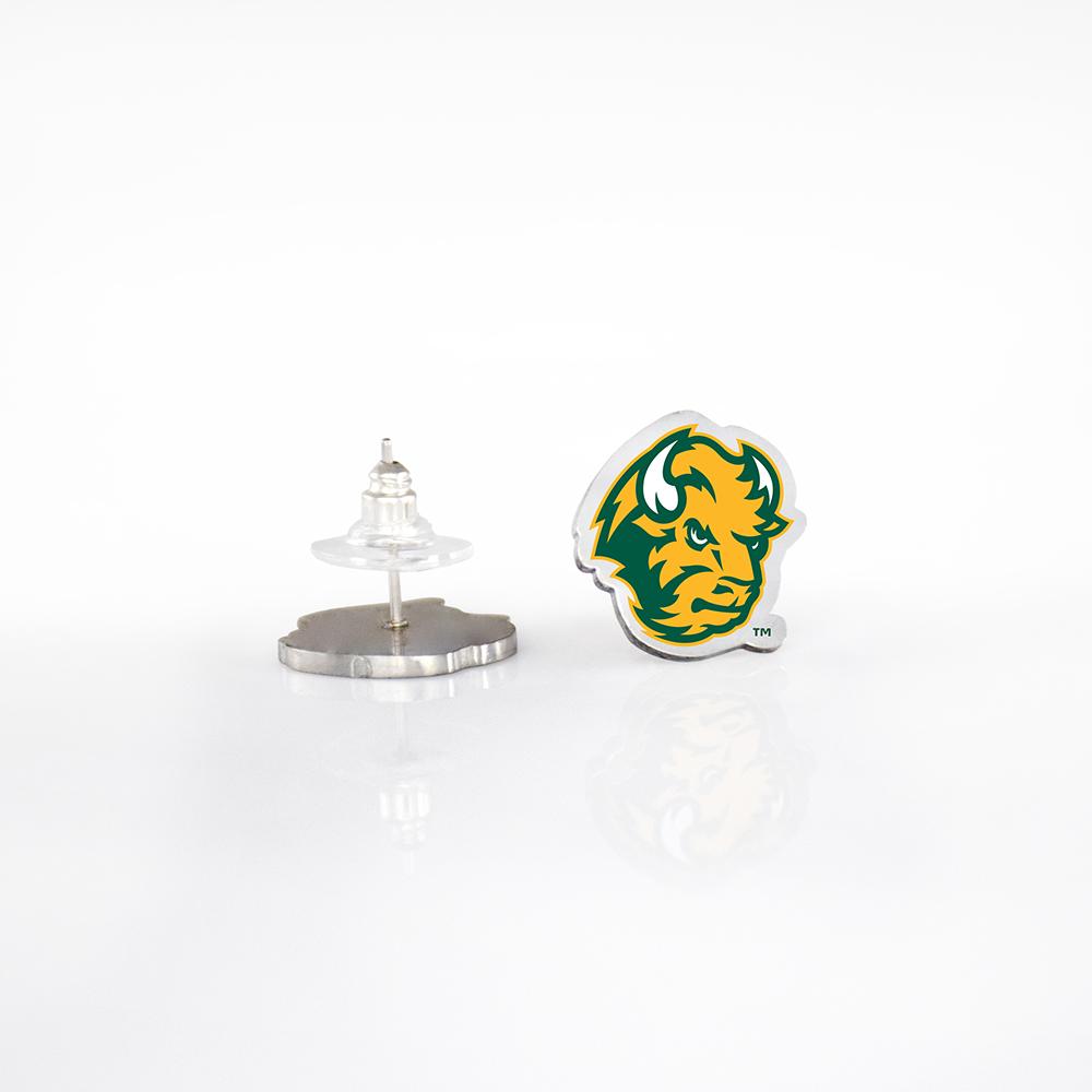 North Dakota State Post Earrings | Mint Green Felix