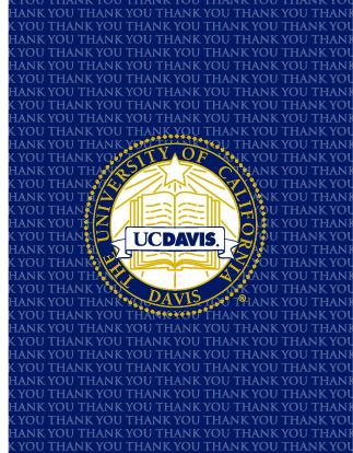 Blue Crest UC Davis Thank You Card 10 Pack | Mint Green Felix