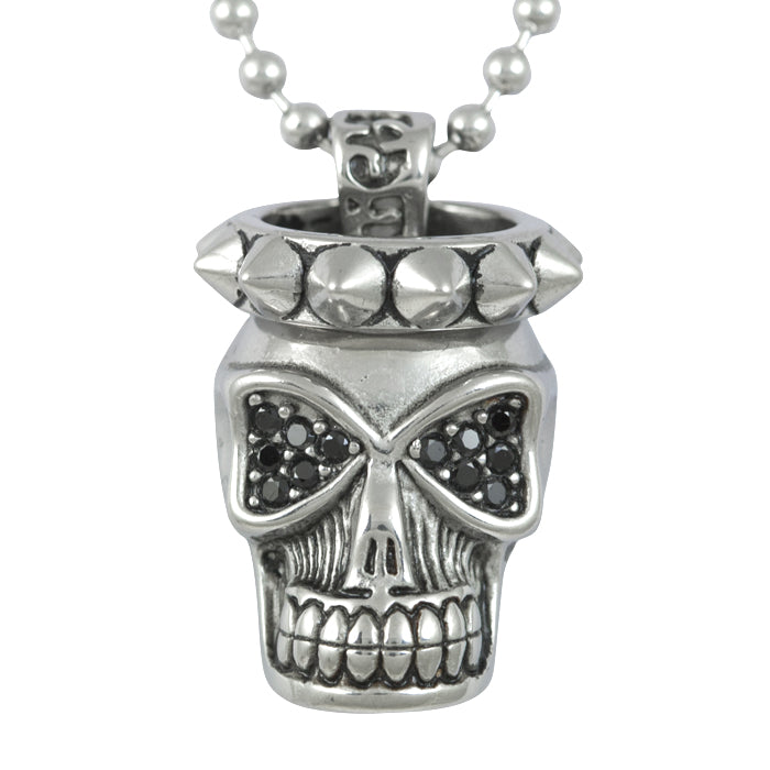 Skull and Spikes Necklace | Blue Asteria