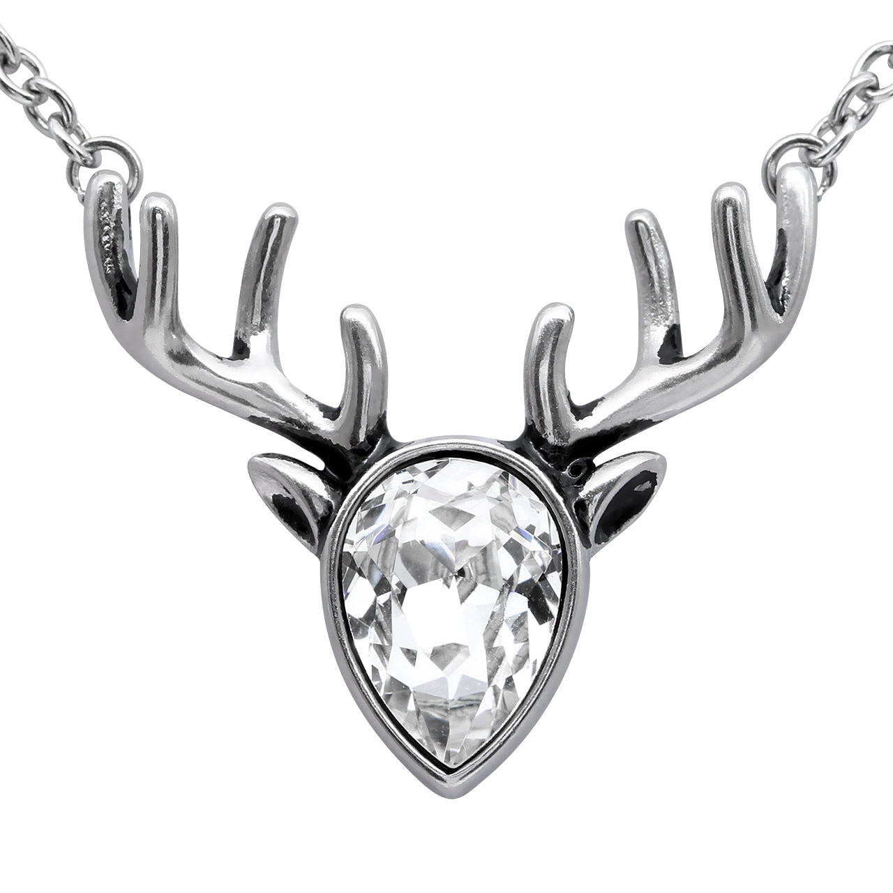 Crystal Reindeer Necklace | Blue Asteria