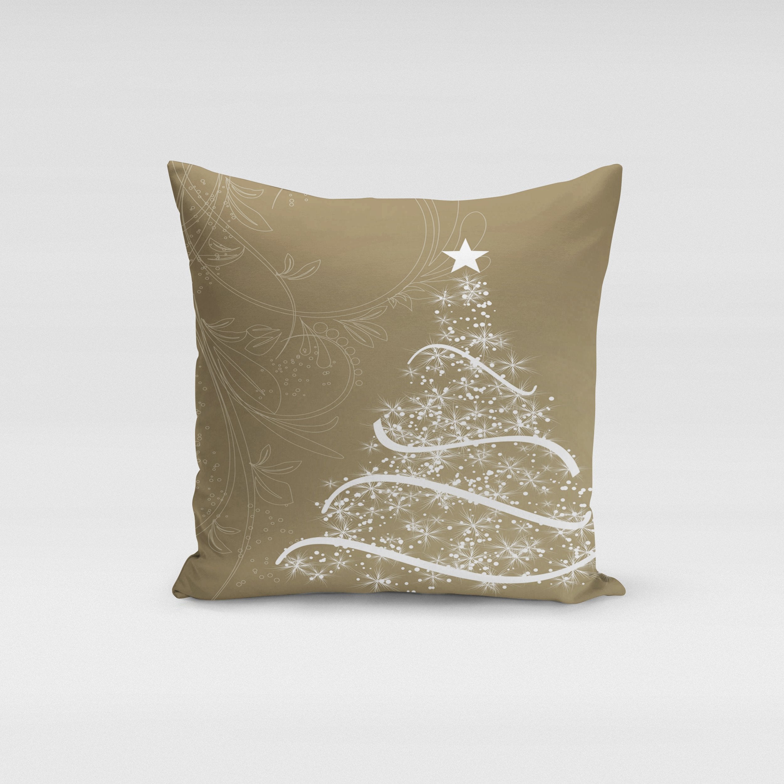 Golden Tree Pillow Cover