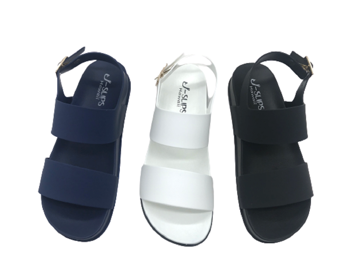 Classy Comfy Cushy Women's Double Strap Sandals with Adjustable Back