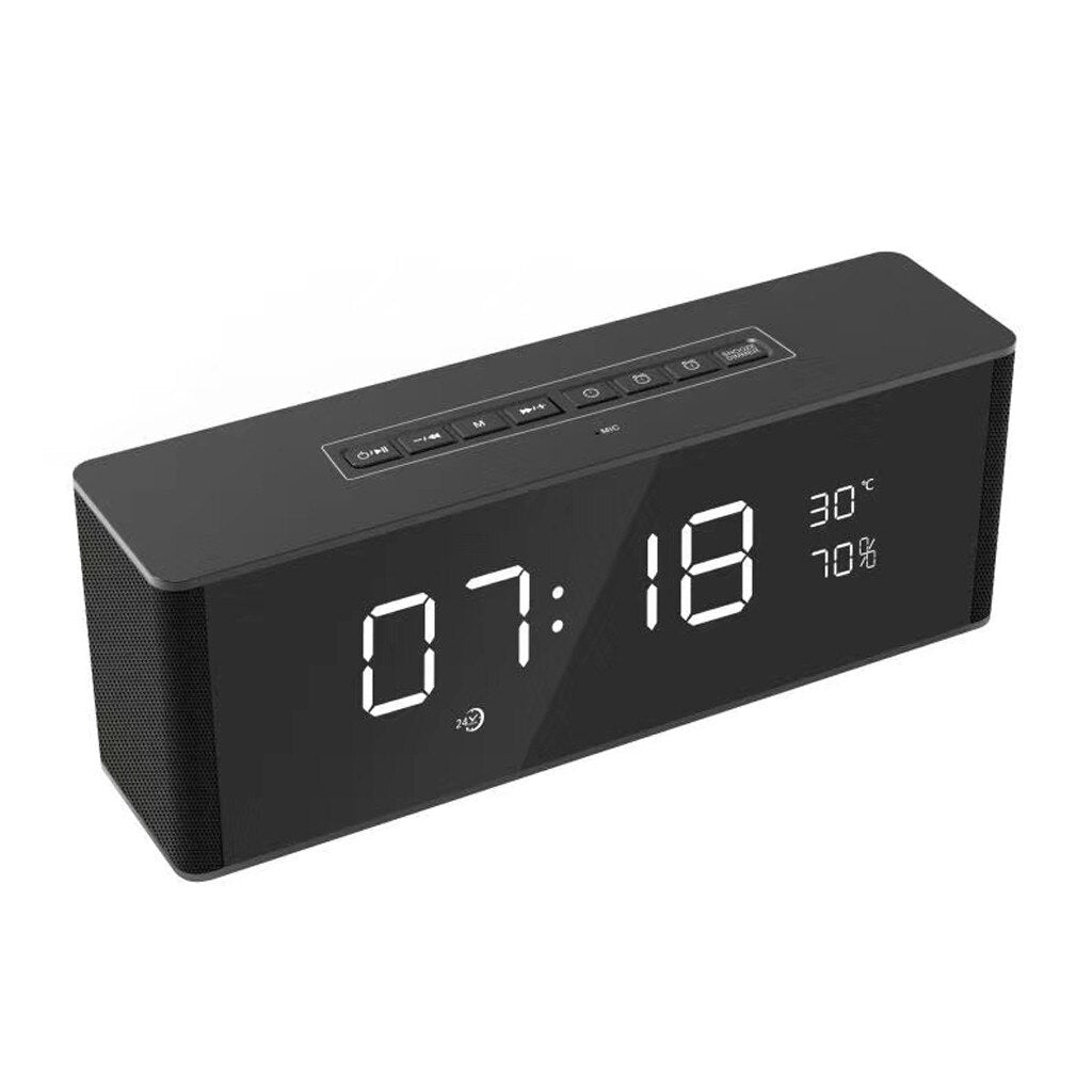 Clock Speaker Wireless Bluetooth Stereo Alarm