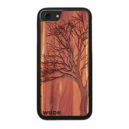 Slim Wooden iPhone Case (Winter Tree in Aromatic Cedar)