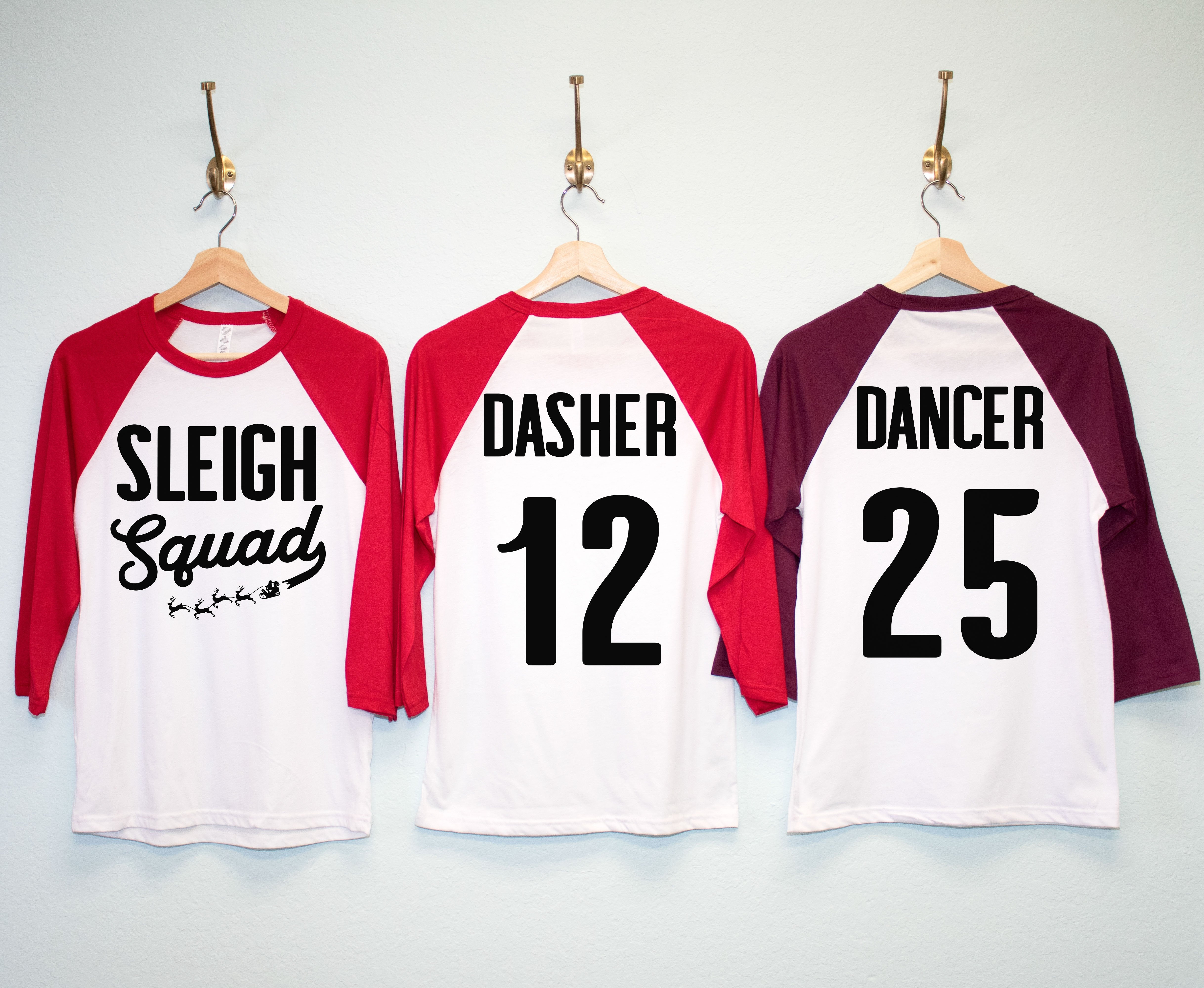 SLEIGH SQUAD CUSTOM Christmas Shirts - Custom Name