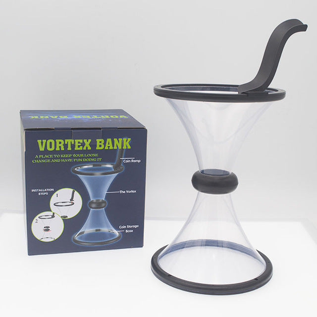 Creative Vortex Piggy Bank Gravity Circling Coin