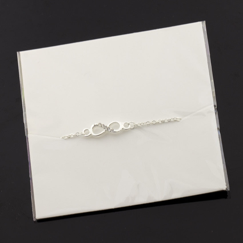 Crystal Cubic Zirconia Infinity Bracelets Crystal