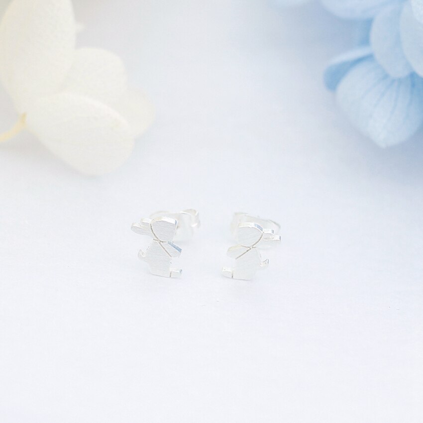 Cute Small Origami Rabbit Earrings For Women Kids