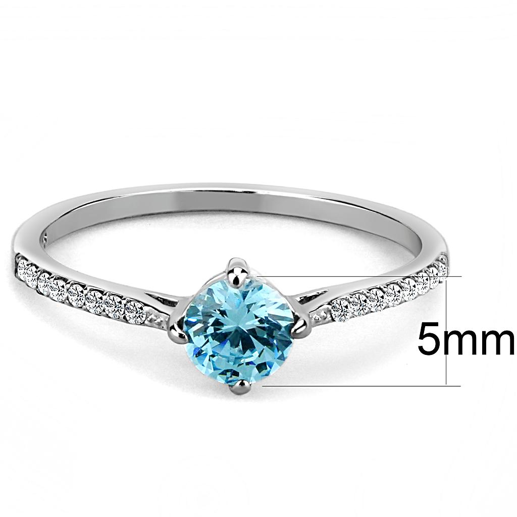 Women Stainless Steel Cubic Zirconia Rings DA019