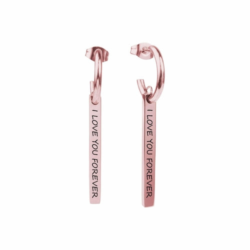 Inspirational Dangle Bar Earrings By Pink Box