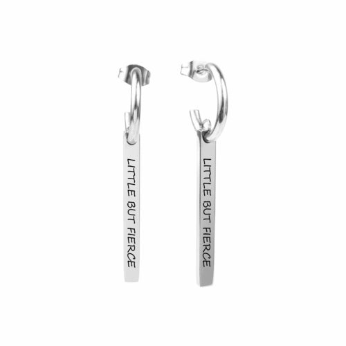 Inspirational Dangle Bar Earrings By Pink Box