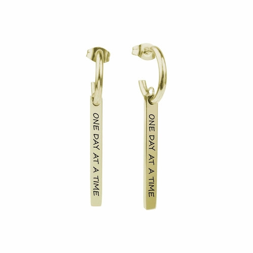 Inspirational Dangle Bar Earrings By Pink Box