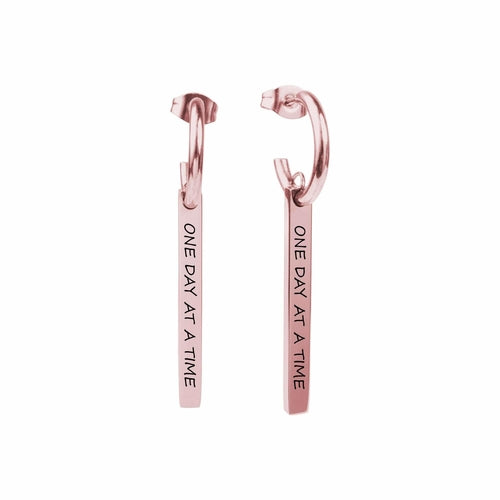 Inspirational Dangle Bar Earrings By Pink Box