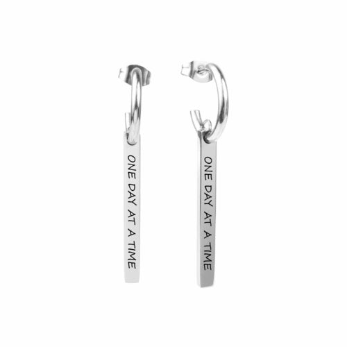 Inspirational Dangle Bar Earrings By Pink Box