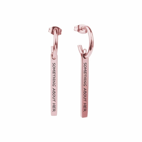 Inspirational Dangle Bar Earrings By Pink Box