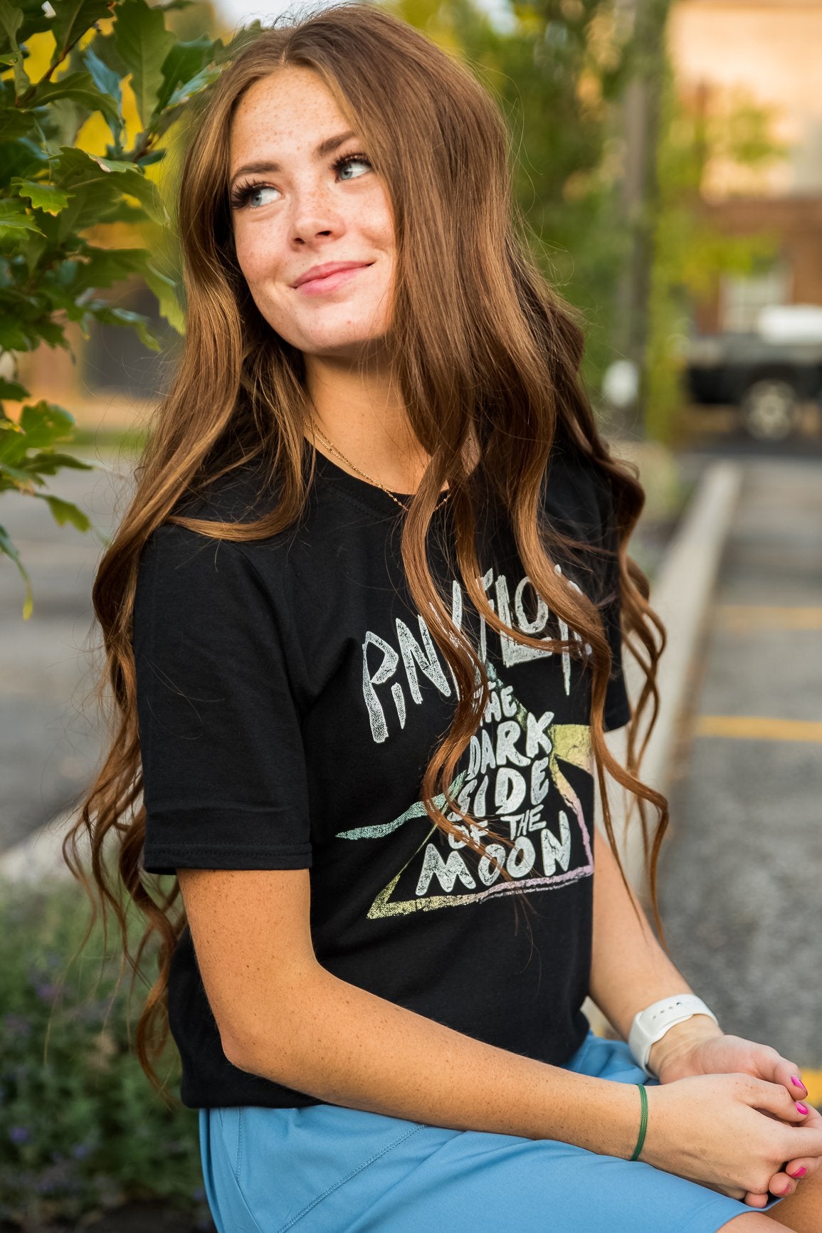 Pink Floyd Dark Side of the Moon Graphic Tee in Black