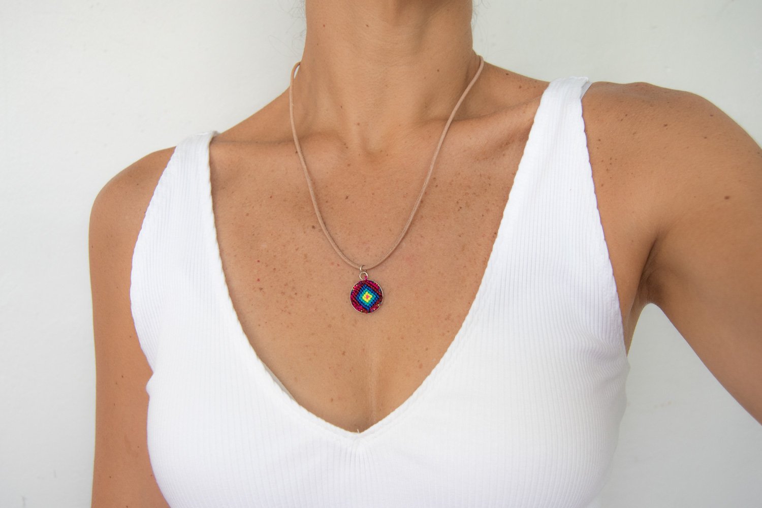 Mini Circle Friendship Necklace.