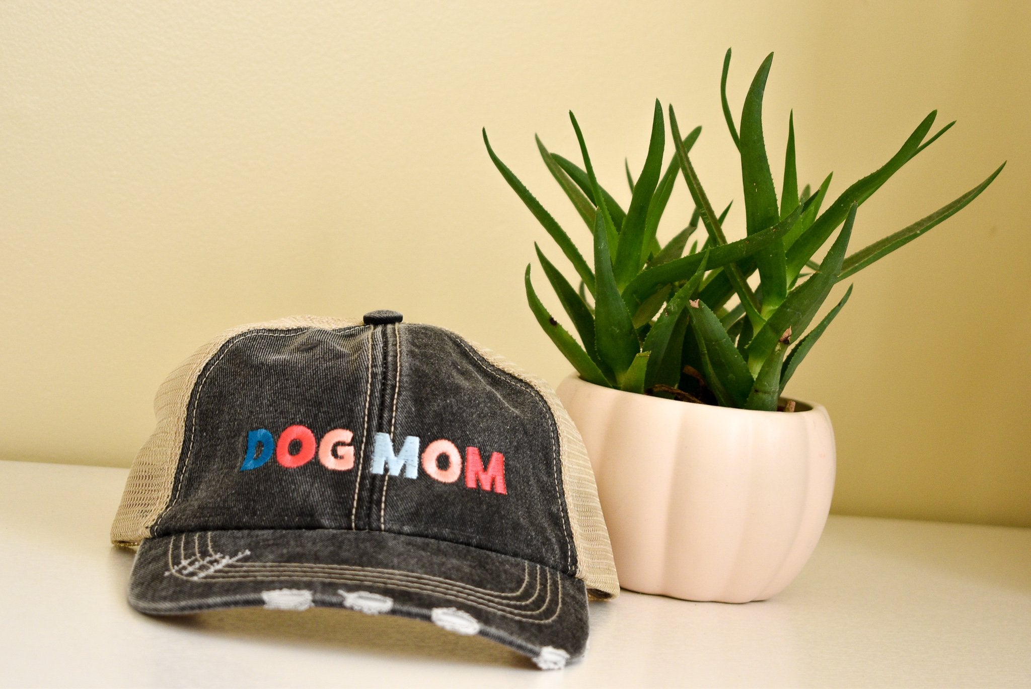 Colorful Dog Mom Hat