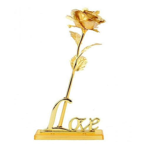 Gold Rose in a Box, Plastic