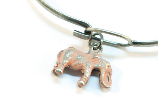 Silver Elephant Charm Bracelet, Necklace, or Charm Only