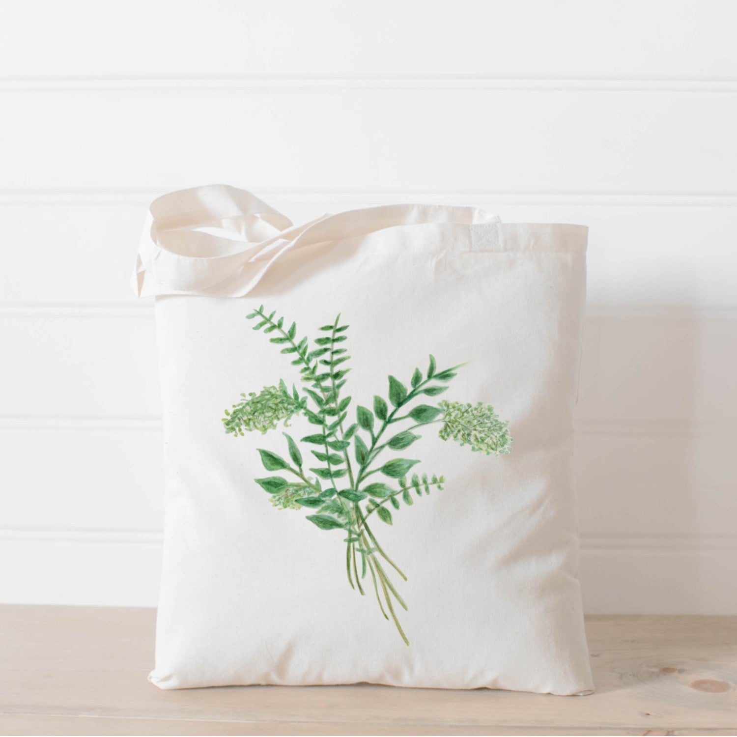 Eucalyptus Bunch Watercolor Tote Bag