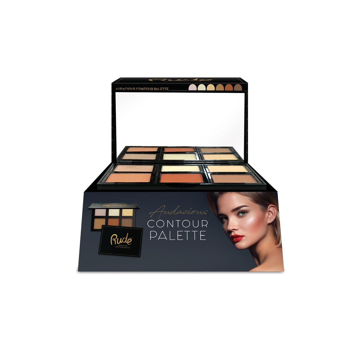 Audacious Contour Palette Display Set, 24pcs | Gold Thanatos