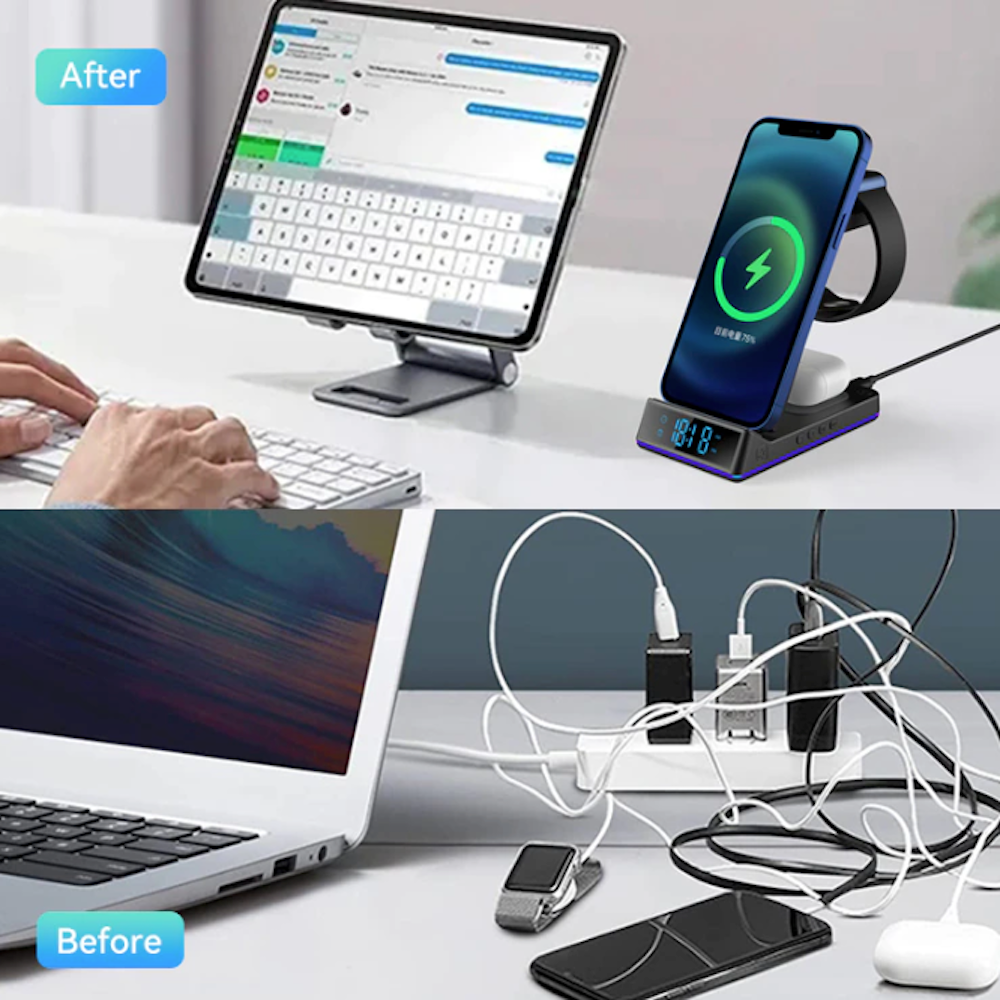 5 in 1 Wireless Charging Station For iPhone