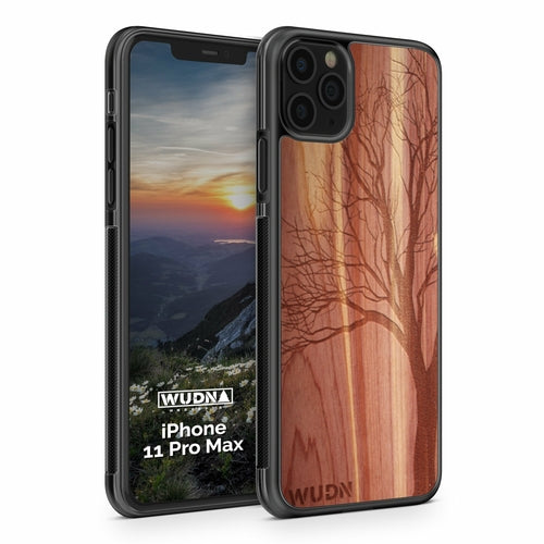 Slim Wooden iPhone Case (Winter Tree in Aromatic Cedar)