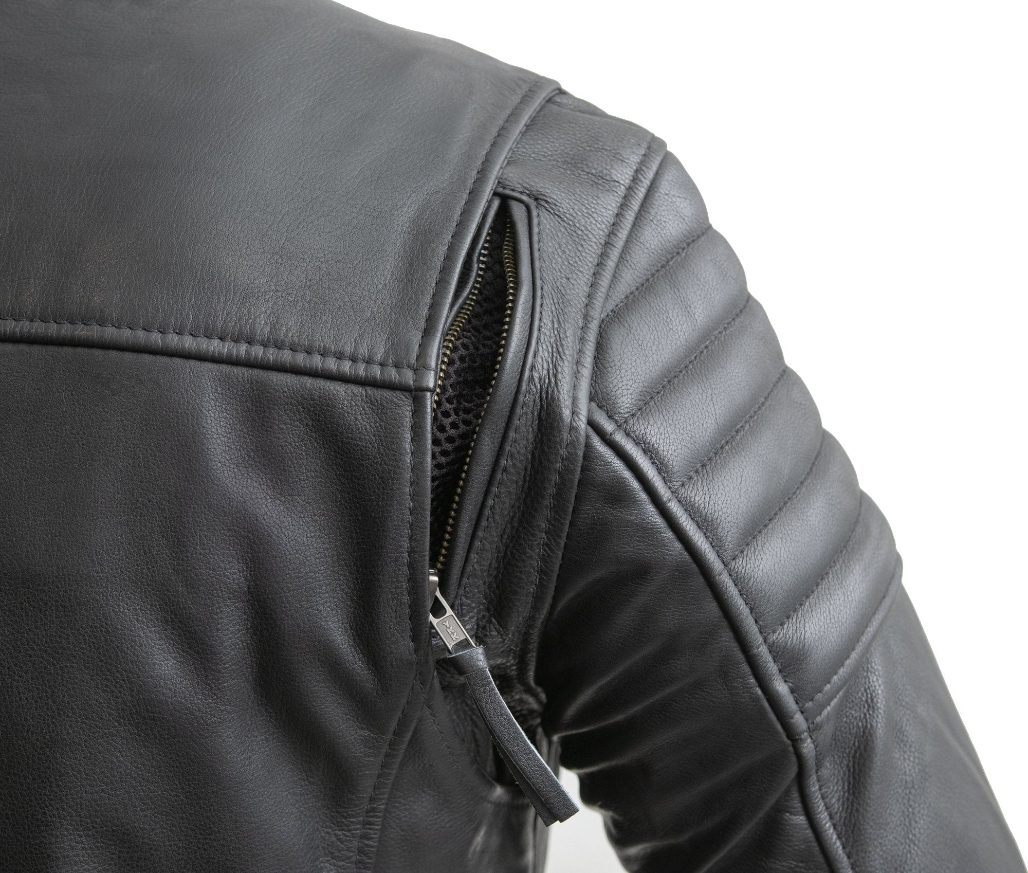 Commuter - Men's Motorcycle Leather Jacket, Black