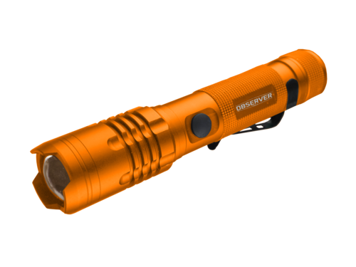 Observer 1200 Lumen Tactical LED Rechargeable Flashlight with Power Bank & Dual