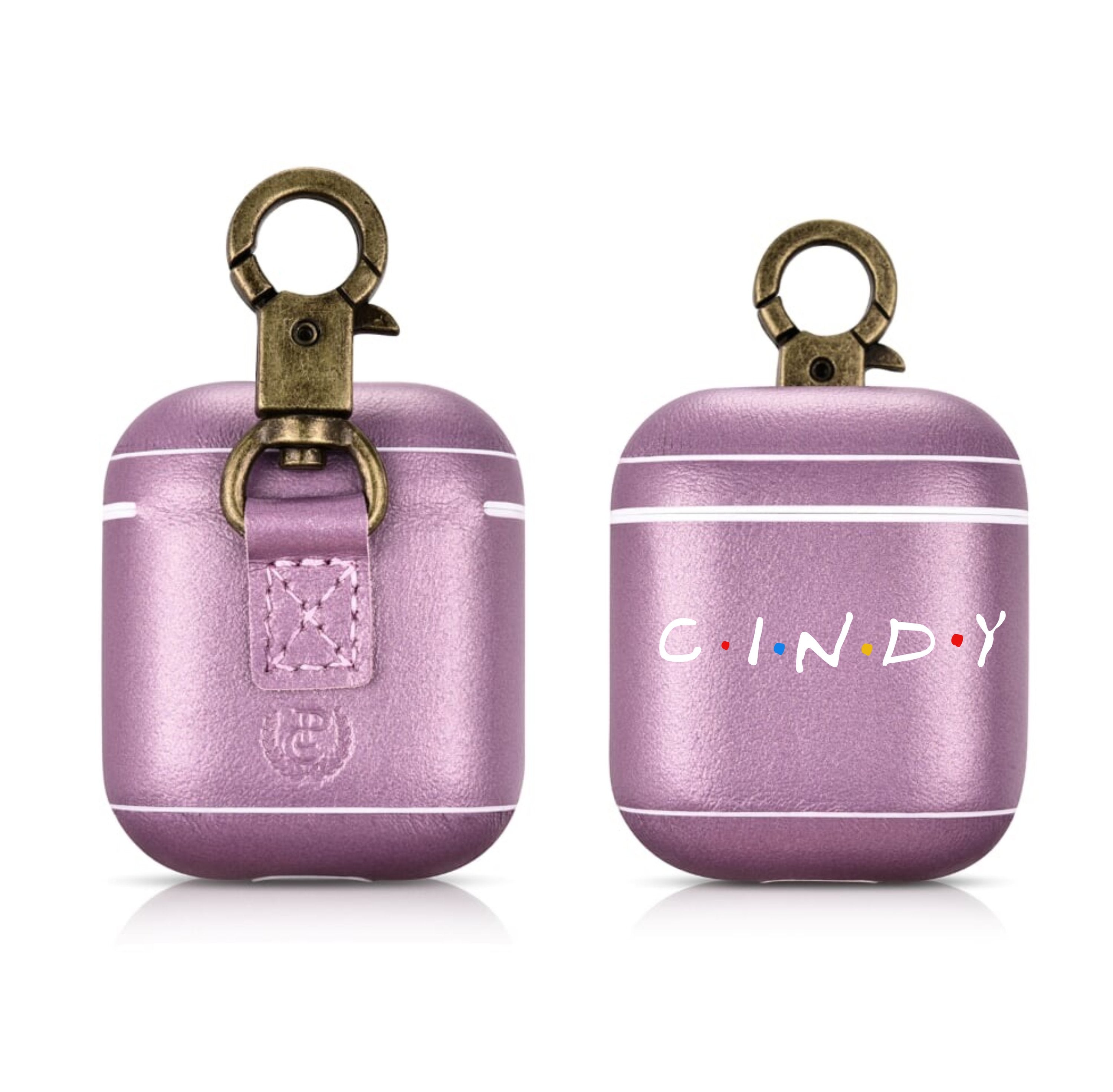 FRIENDS TV Show Custom Name Purple AirPods 1 & 2 Case Personalized